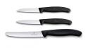 Victorinox Swiss Classic Gemüsemesser-Set schwarz 3-teilig Messer-Set