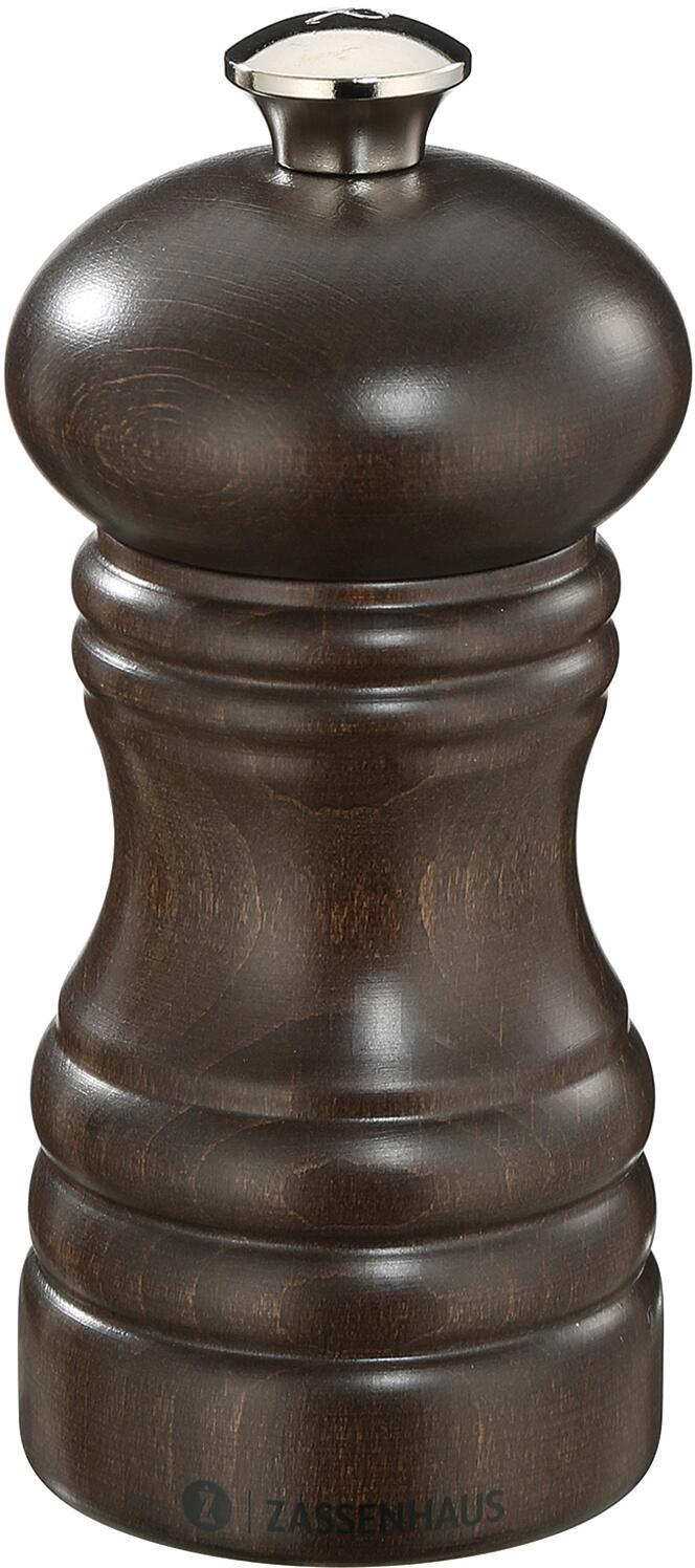 Zassenhaus Pfeffermühle BERLIN Buche dunkel gebeizt Holz Pfeffermühle