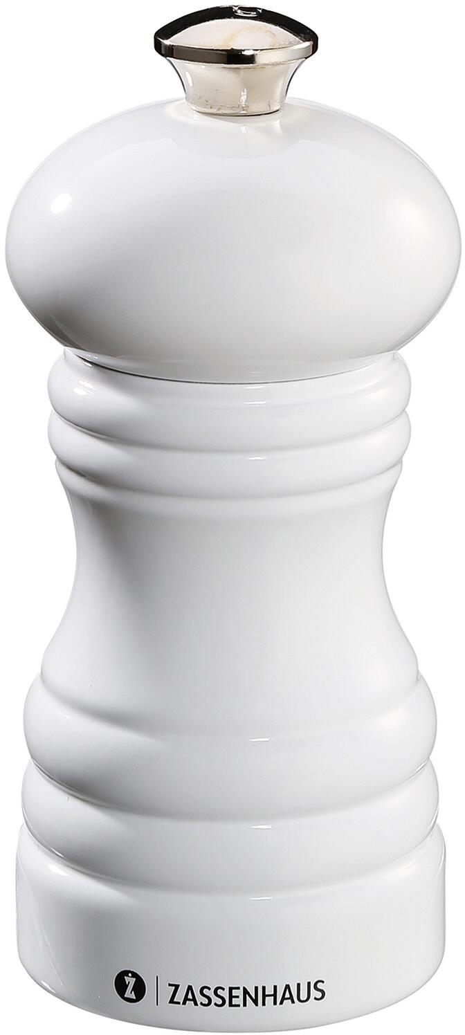 Zassenhaus Salzmühle BERLIN Buche weiß, Keramikmahlwerk, 18 cm