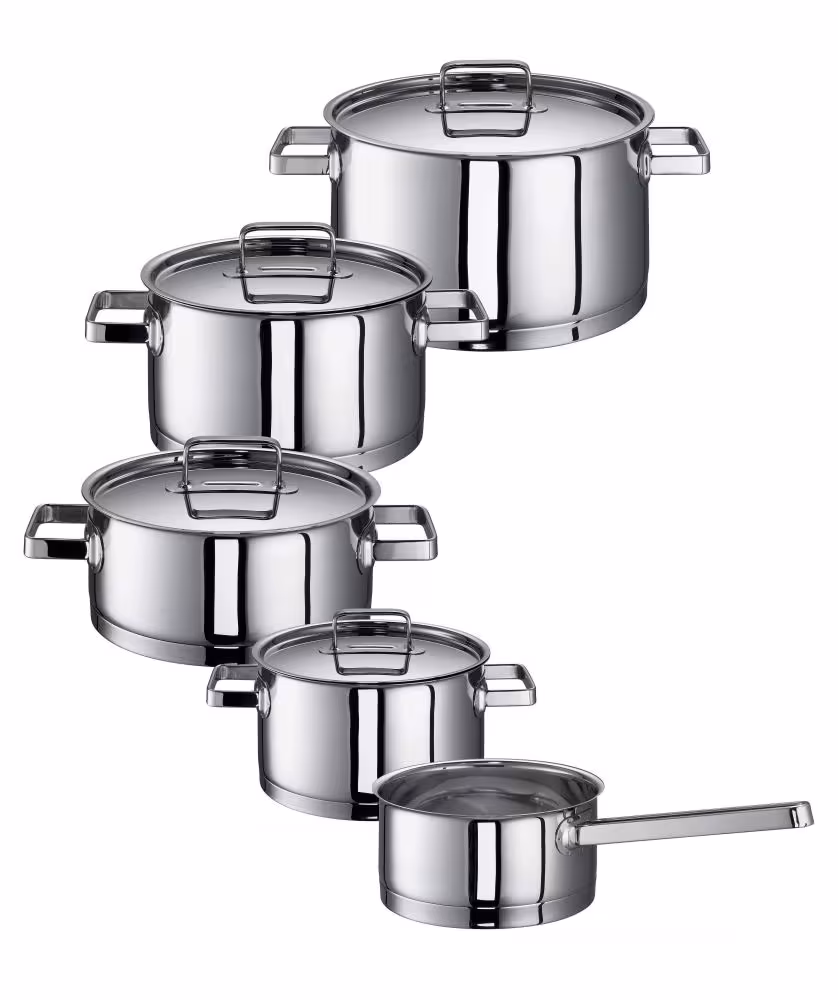 Rohe Meister-Set Chiara 5-tlg. Edelstahl Kochtopfset mit Deckeln