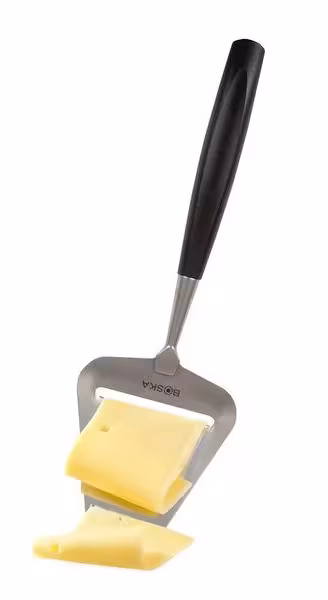Boska Käsehobel Milano mit schwarzem Griff, Käse in Scheiben