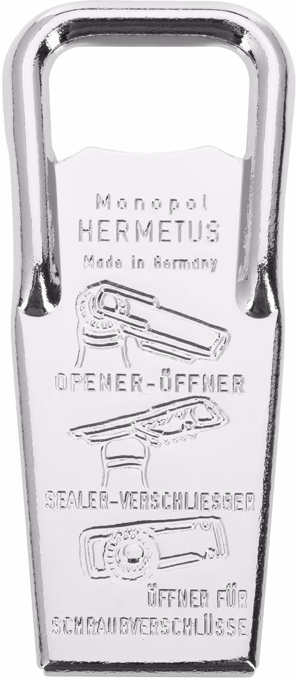 Westmark Hermetus Flaschenöffner Verschließer Monopol Edition Edelstahl