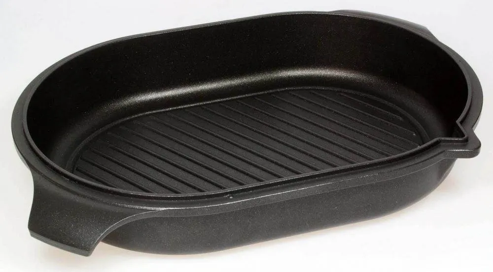 AMT Gastroguss Bräter Aluguss Induktion 41x28 cm Grillboden