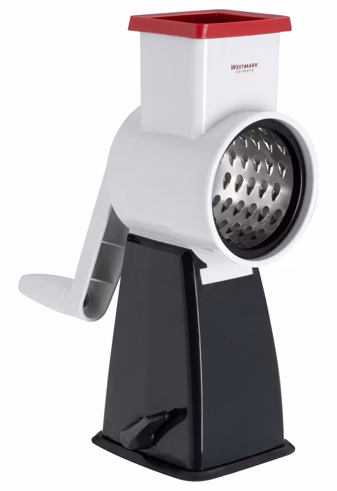 Westmark Reibemaschine 4 Trommeln Küchenreibe für Gemüse und Käse