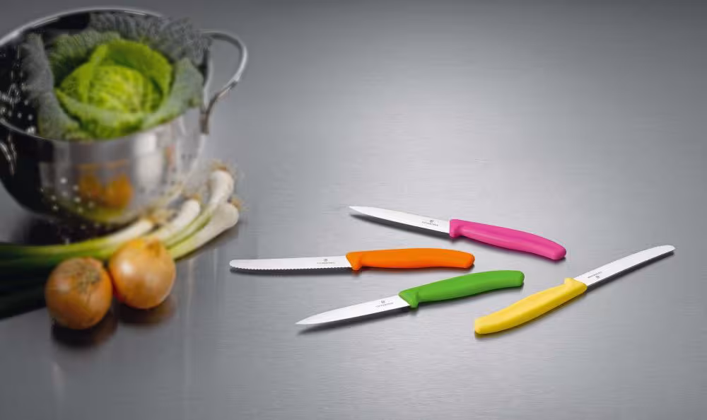 Victorinox Tomaten- und Wurstmesser Wellenschliff 11 cm tangerine orange