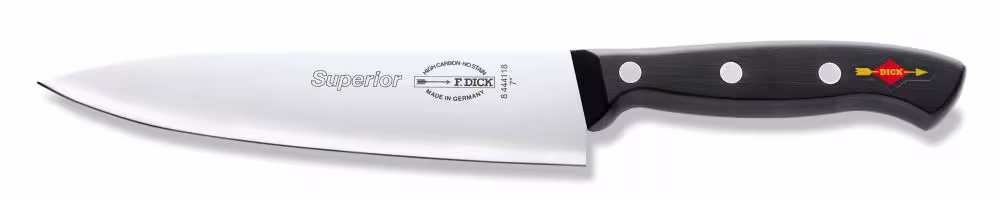 Dick Gyuutoo Superior Kochmesser mit schwarzem Griff, Edelstahlklinge