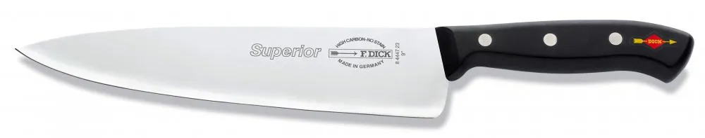 Dick Superior Kochmesser mit schwarzem Griff und Edelstahlklinge