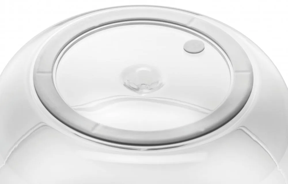 Silit Salatschleuder grün mit transparentem Deckel und Drehknopf