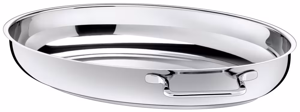 Silit Multibräter Edelstahl Bräter mit Griffen oval glänzend