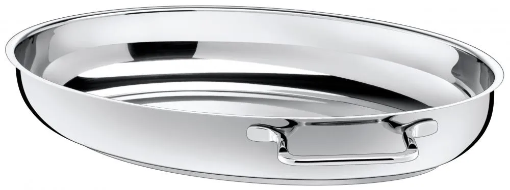 Silit Multibräter Edelstahl Bräter mit Griffen oval glänzend