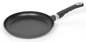 AMT Gastroguss Bratpfanne flach Aluguss antihaft schwarz mit Griff