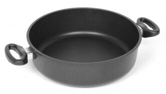 AMT Gastroguss Schmortopf aus Aluguss mit Griffen schwarz