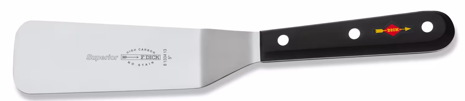 Dick Winkelpalette Edelstahl Spachtel mit schwarzem Griff