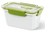 Emsa Bento Box rechteckig in weiß/grün 0,9L