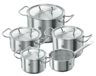 Zwilling Henckels TWIN Classic 5-teiliges Topfset aus Edelstahl mit Deckeln