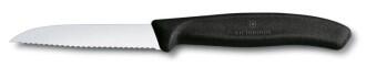 Victorinox Swiss Classic Gemüsemesser Wellenschliff 8 cm schwarz