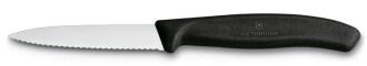 Victorinox Swiss Classic Gemüsemesser Wellenschliff 8 cm schwarz