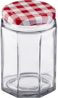 Westmark Einmachglas mit Schraubdeckel eckig 270 ml, 6er Set