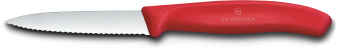 Victorinox Swiss Classic Gemüsemesser Wellenschliff 8 cm rot