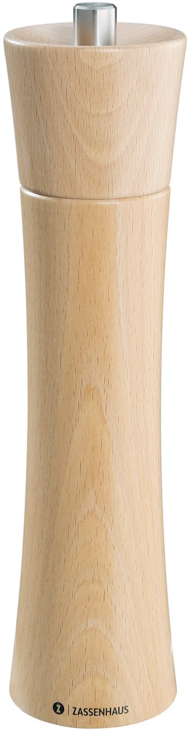 Zassenhaus Pfeffermühle FRANKFURT Buche natur, Holz Pfeffermühle hell