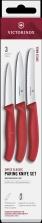Victorinox Swiss Classic Gem&uuml;semesser-Set in rot, 3-teilig