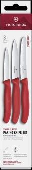 Victorinox Swiss Classic Gemüsemesser-Set in rot, 3-teilig