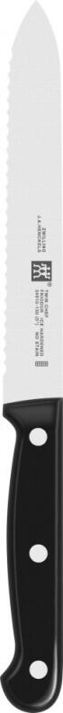 Zwilling Henckels Twin Chef Universalmesser mit Wellenschliff, schwarzer Griff