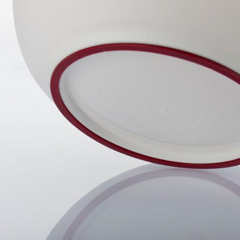 Westmark Rührschüssel Deckel dunkelrot zweigeteilt Detailansicht