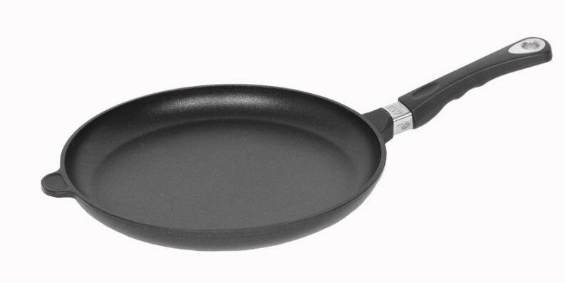 AMT Gastroguss Schwenkpfanne flach Aluguss Induktion schwarz