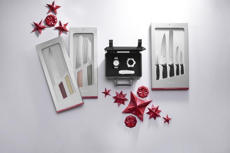 Victorinox Swiss Classic Küchenmesser-Set, schwarz, 5-teilig