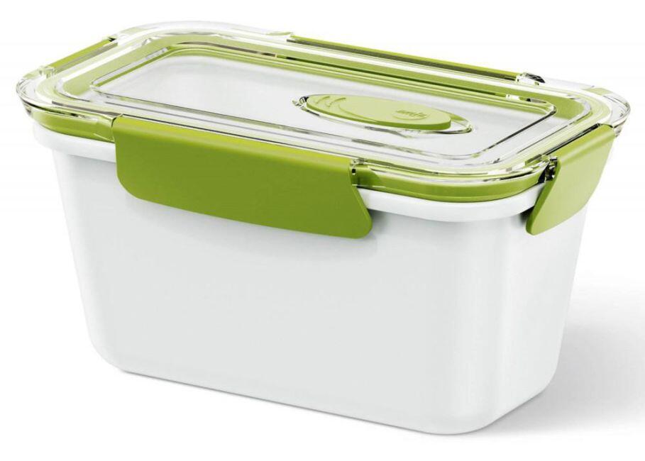Emsa Bento Box rechteckig in weiß/grün 0,9L